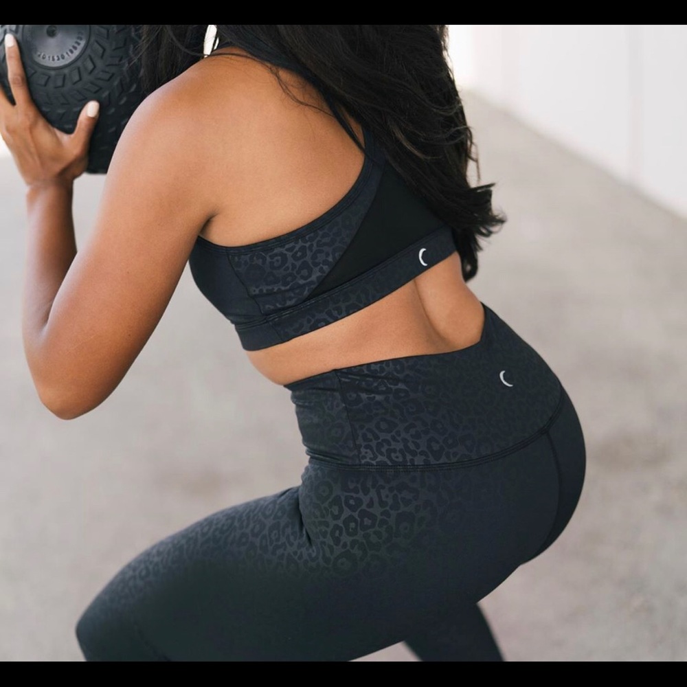 Black Leopard Zyia Sports Bra
